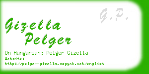 gizella pelger business card